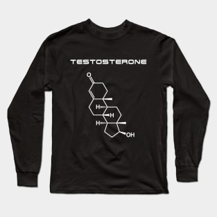 Testosterone - White Long Sleeve T-Shirt